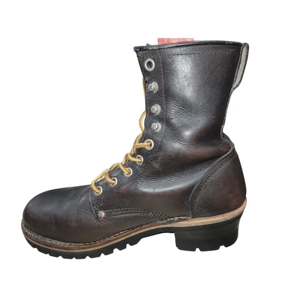 Matterhorn Hiking Mountaineering Boots‎ Women's Brown Leather Lace Up Size 6 D - Picture 6 of 13